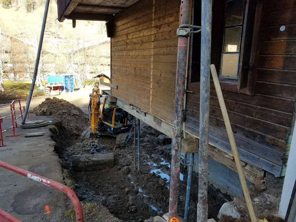 Chantier sur une maison